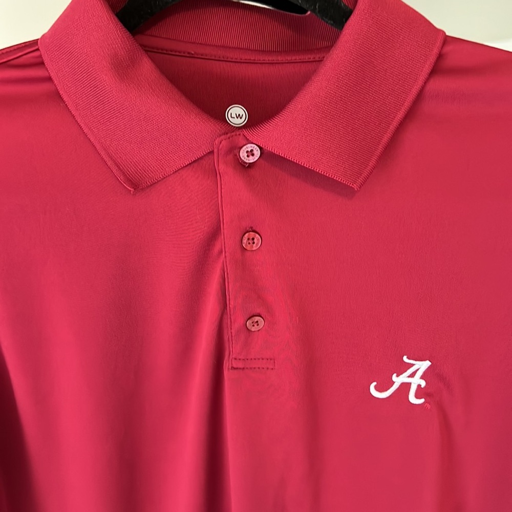 Mens red shirt sleeve polo size large from level wear - Picture 2 of 6